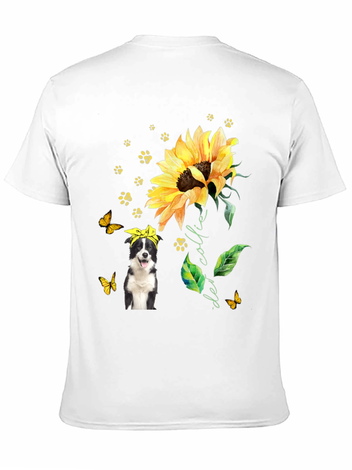Border Collie Sunflower Tee