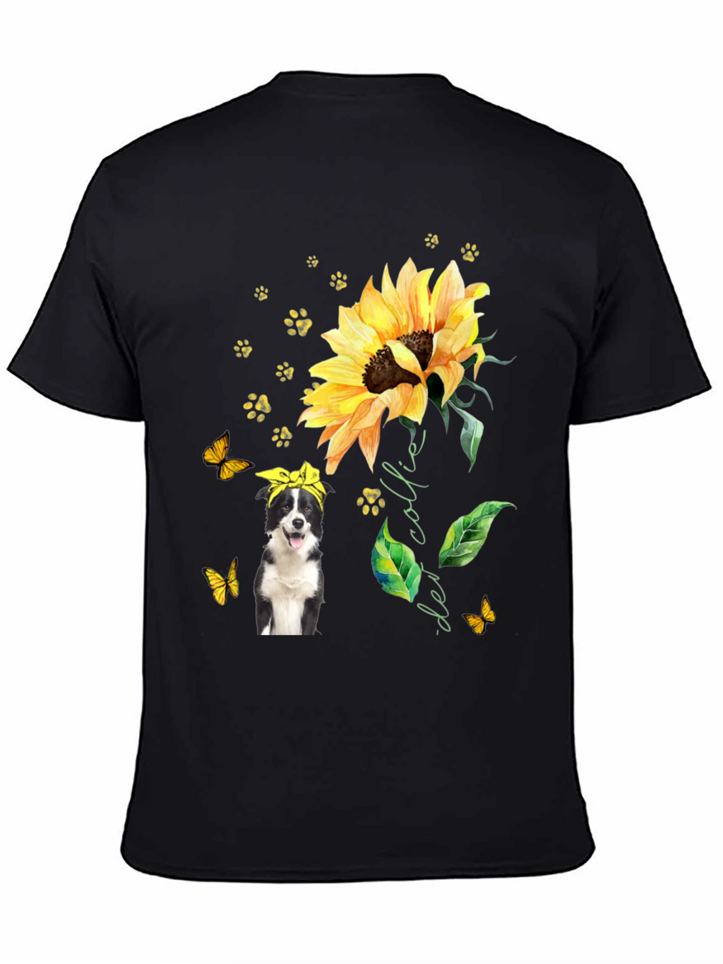 Border Collie Sunflower Tee