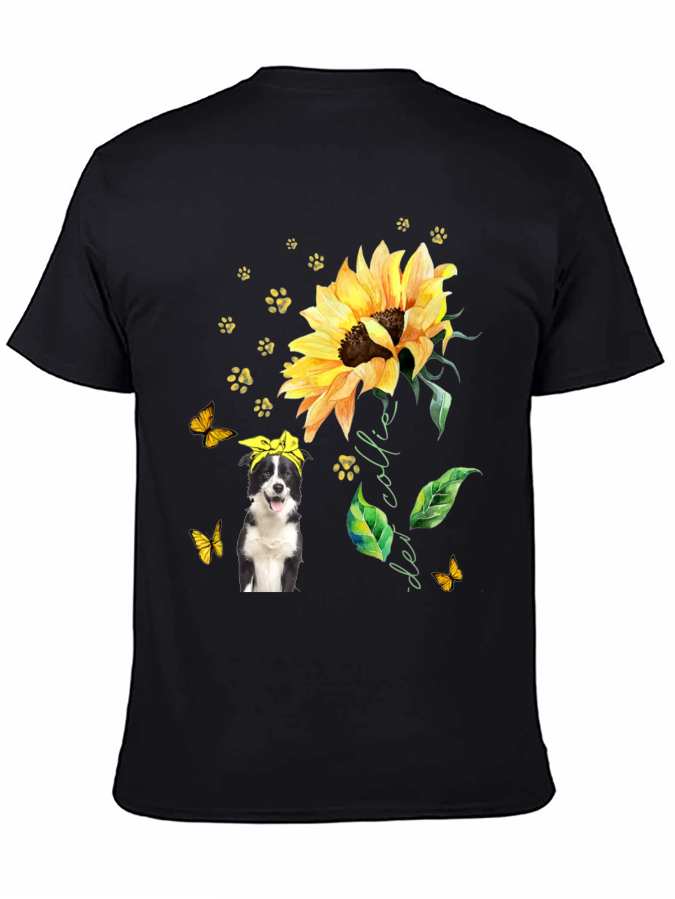 Border Collie Sunflower Tee