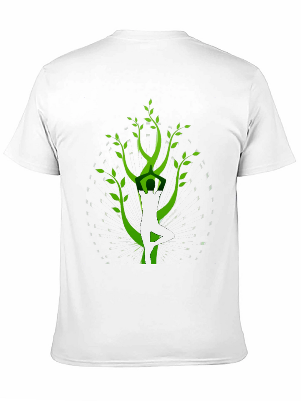 Yoga Tree Pose Graphic Tee - Black