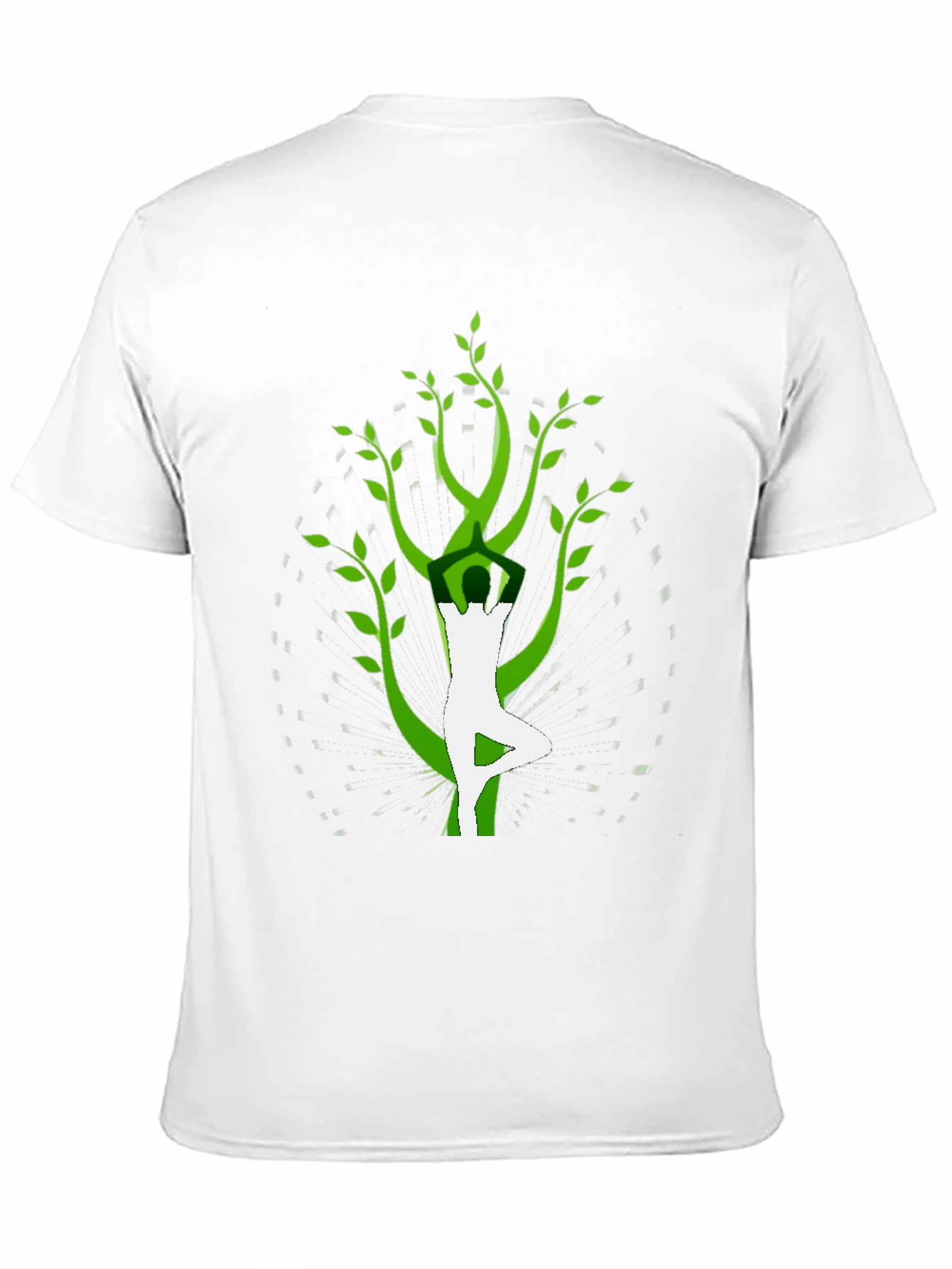 Yoga Tree Pose Graphic Tee - Black