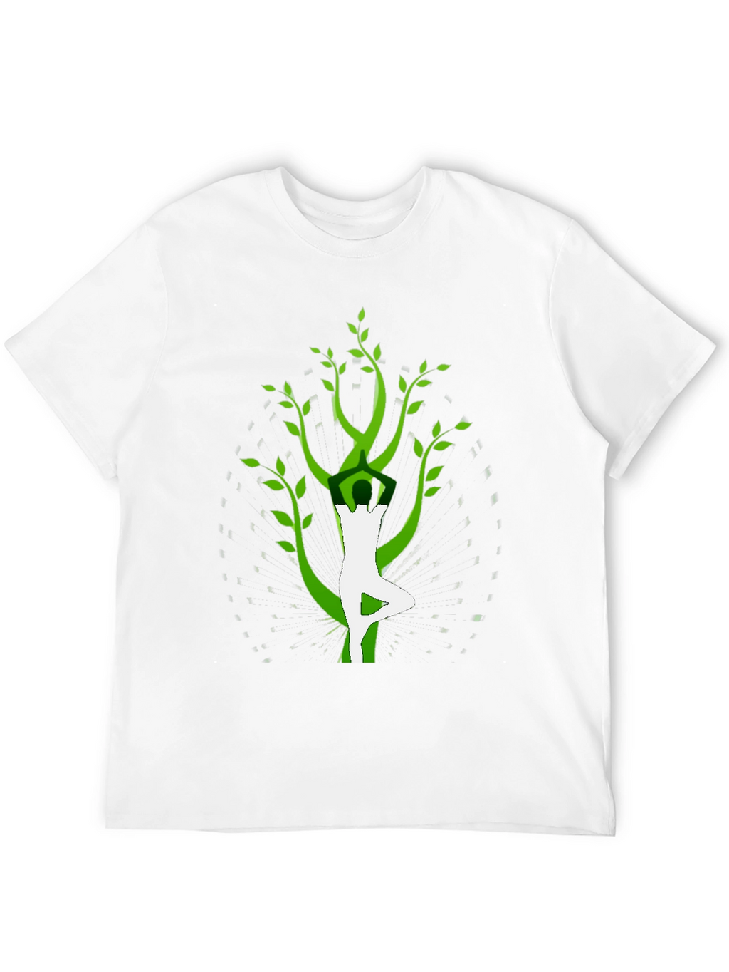 Yoga Tree Pose Graphic Tee - Black