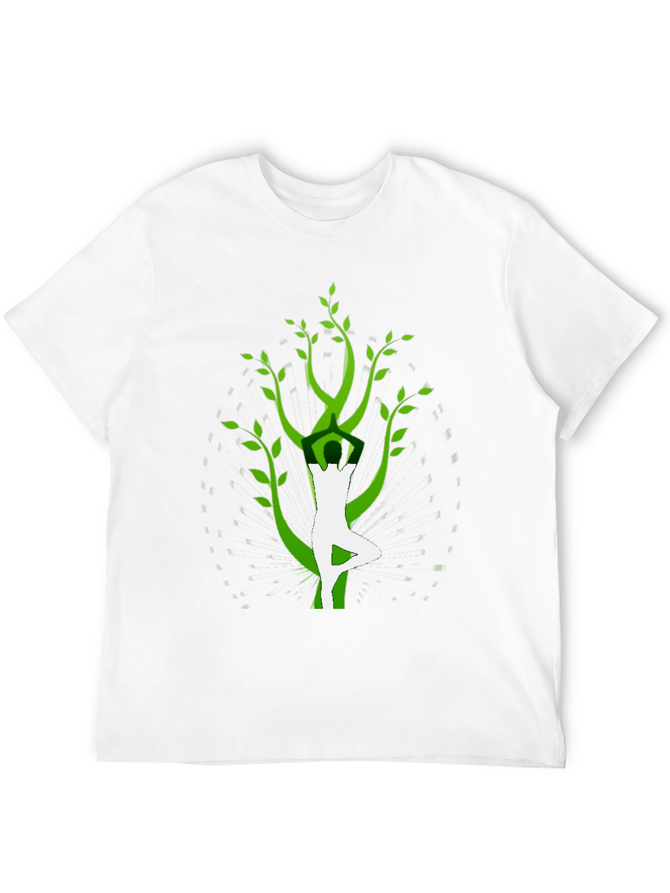 Yoga Tree Pose Graphic Tee - Black