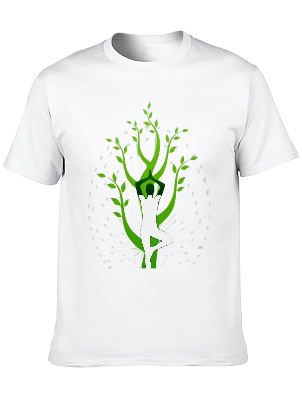 Yoga Tree Pose Graphic Tee - Black