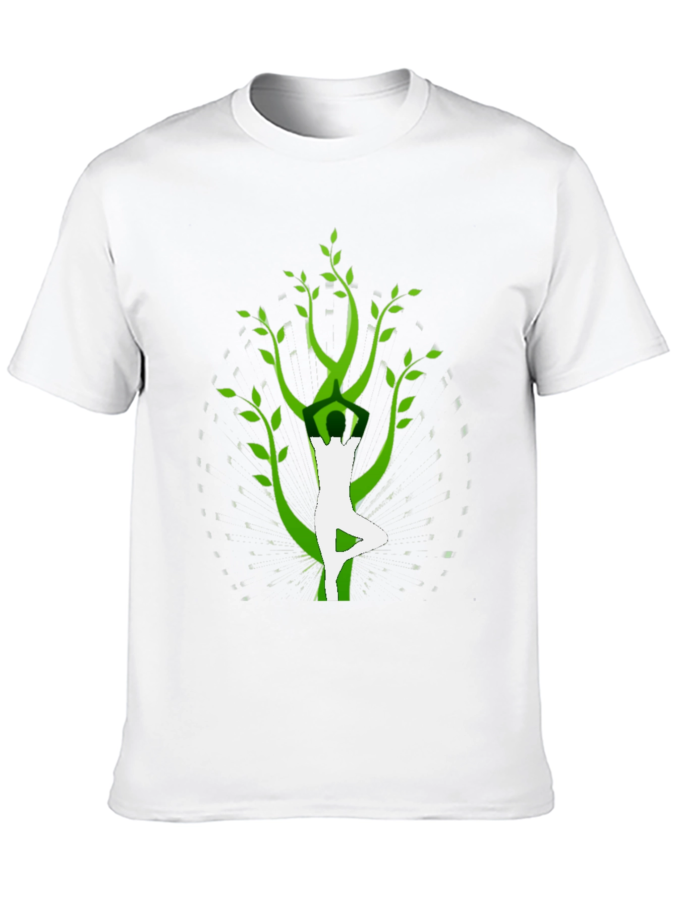 Yoga Tree Pose Graphic Tee - Black