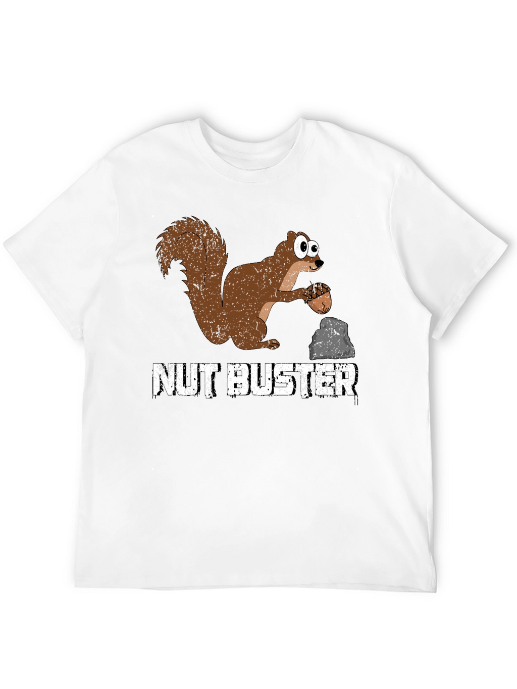 Nut Buster Squirrel Graphic Tee - Funny Animal T-Shirt