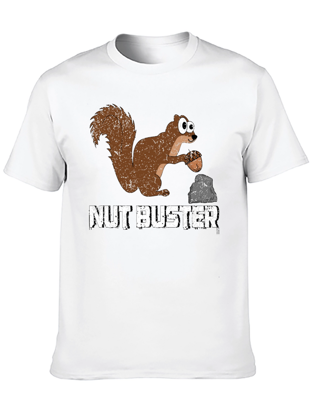 Nut Buster Squirrel Graphic Tee - Funny Animal T-Shirt