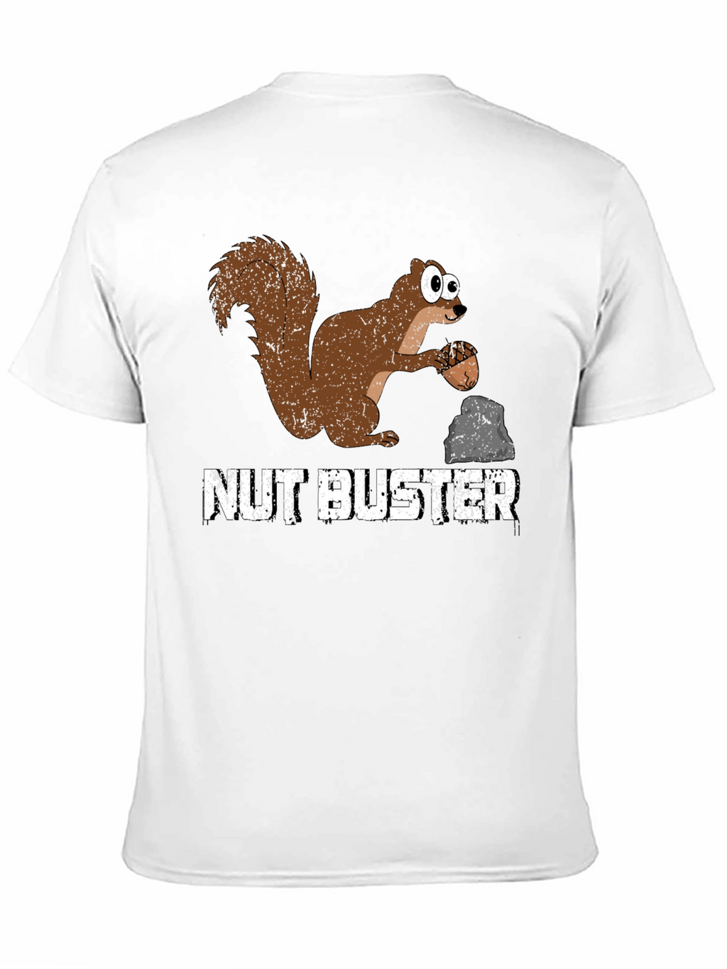 Nut Buster Squirrel Graphic Tee - Funny Animal T-Shirt