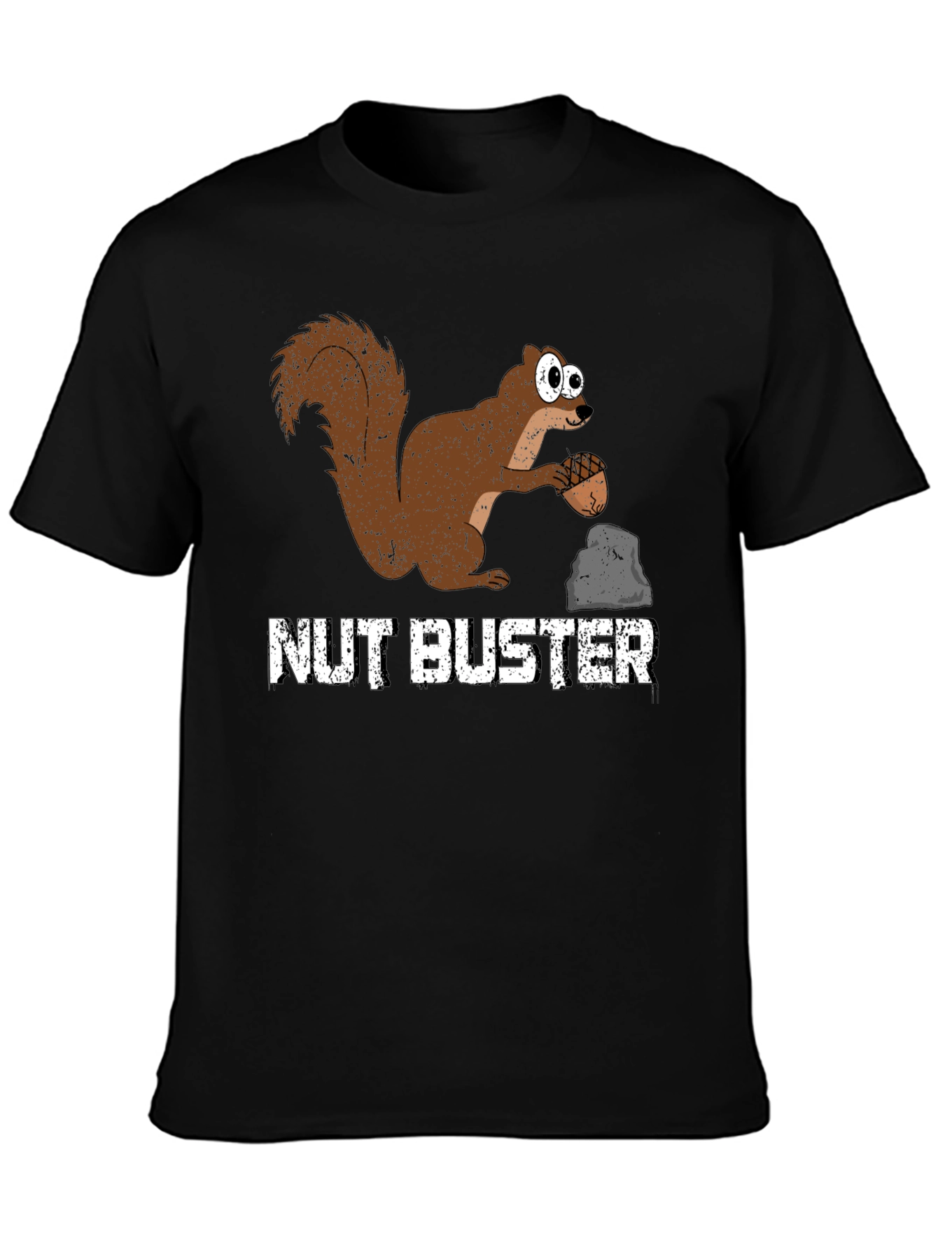 Nut Buster Squirrel Graphic Tee - Funny Animal T-Shirt