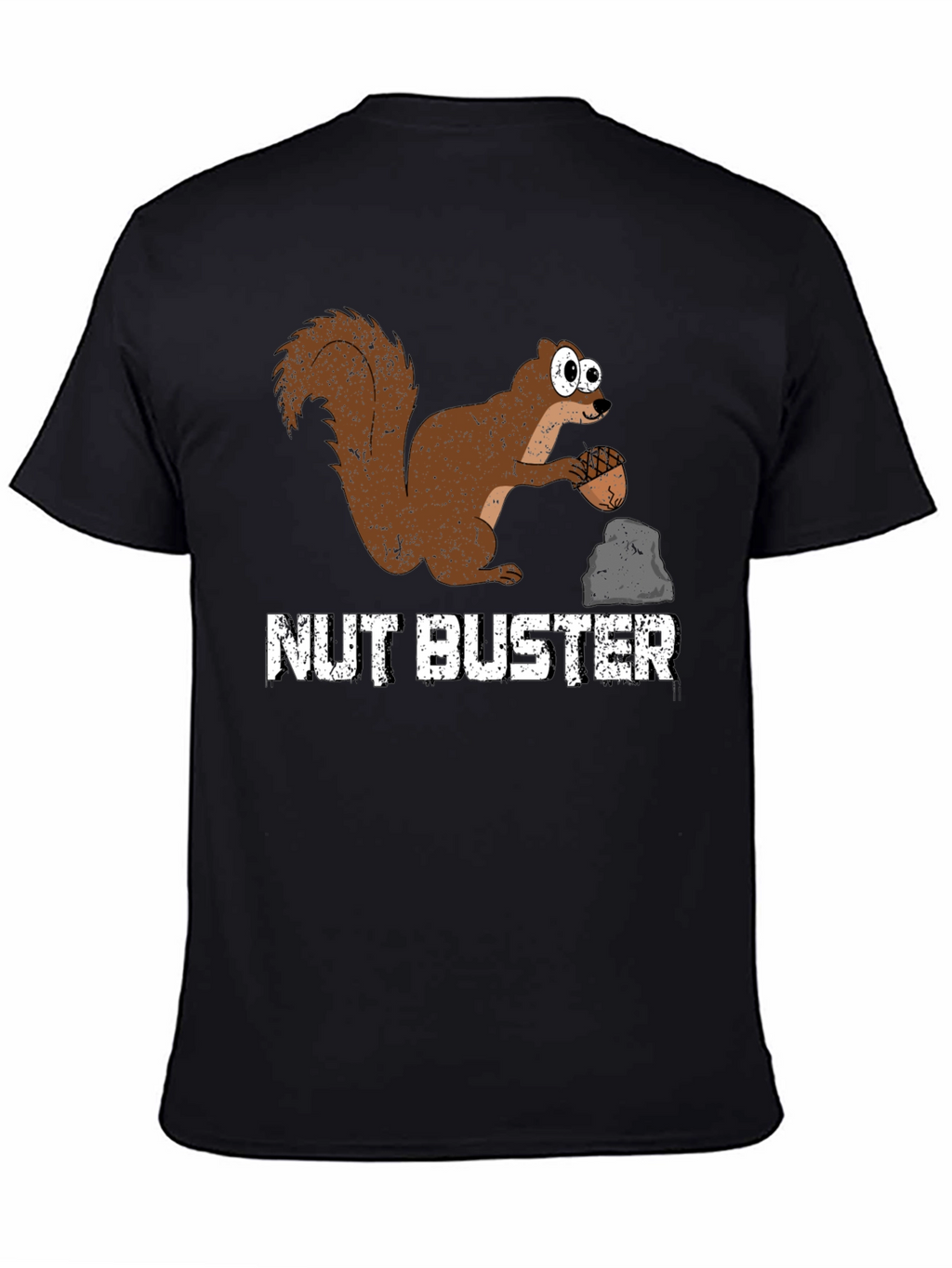 Nut Buster Squirrel Graphic Tee - Funny Animal T-Shirt