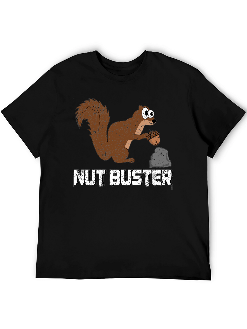 Nut Buster Squirrel Graphic Tee - Funny Animal T-Shirt