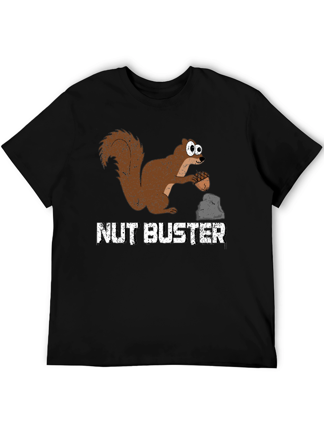 Nut Buster Squirrel Graphic Tee - Funny Animal T-Shirt