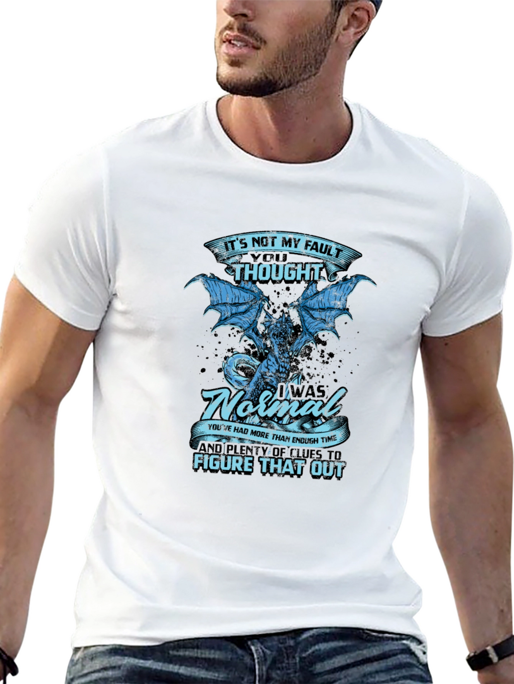 Its Not My Fault Dragon Graphic Tee