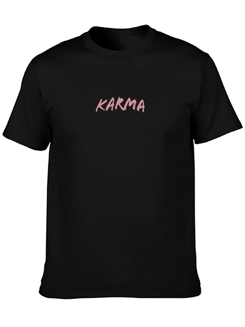 Karma Graphic Print Black T-Shirt