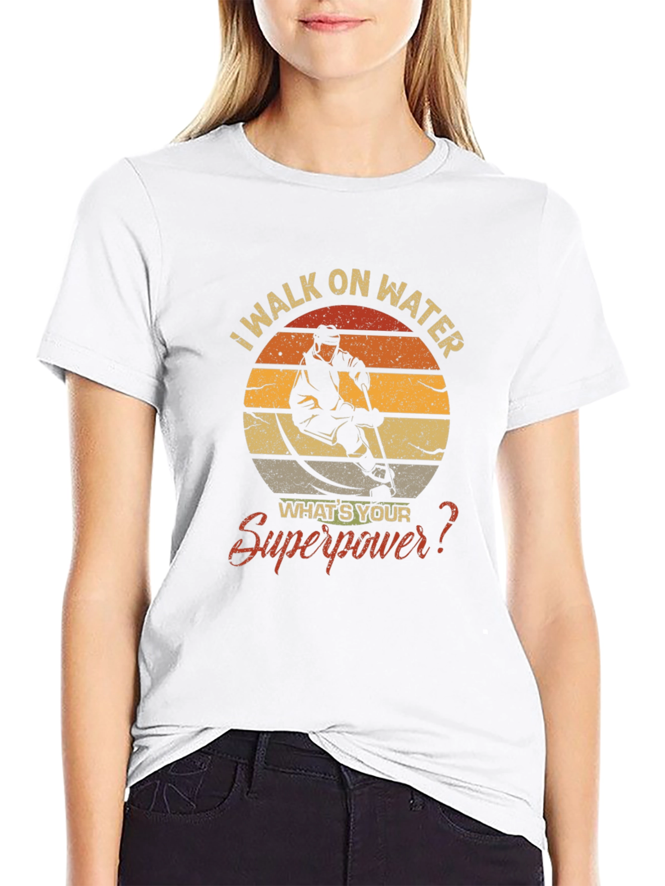 I Walk on Water Hockey T-Shirt