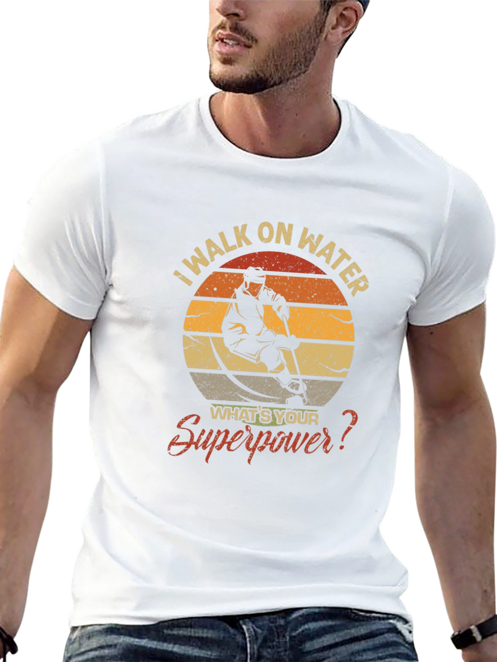 I Walk on Water Hockey T-Shirt