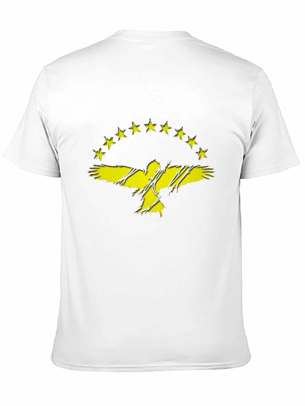 Distressed Eagle & Stars Graphic T-Shirt