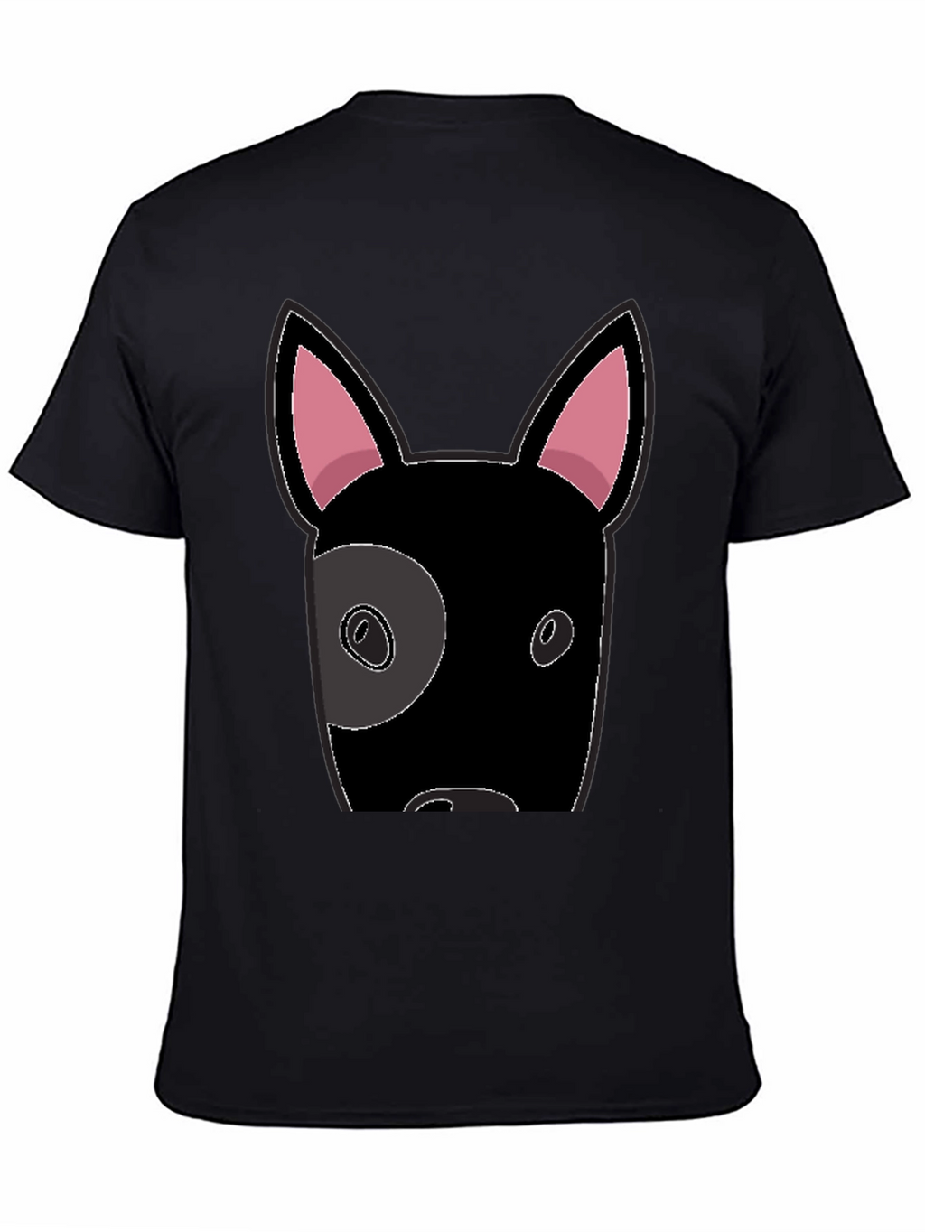 Cool Dog Graphic Tee - Black Cotton T-Shirt