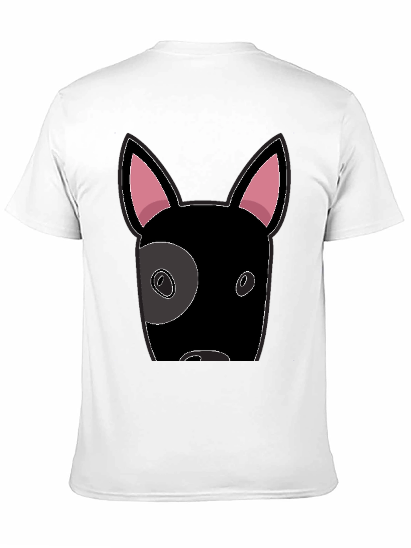 Cool Dog Graphic Tee - Black Cotton T-Shirt