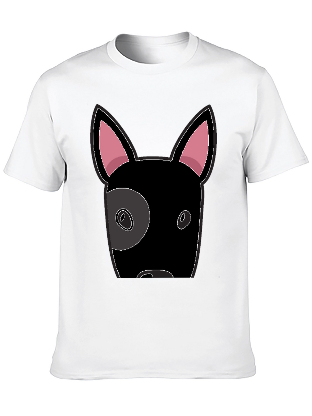 Cool Dog Graphic Tee - Black Cotton T-Shirt