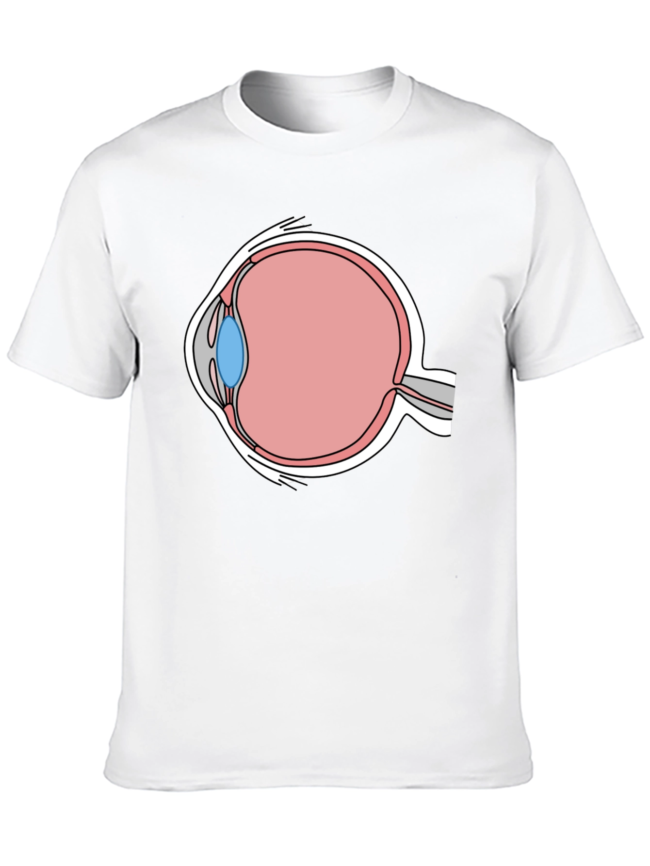 Eye Anatomy Graphic T-Shirt - Medical Humor Tee