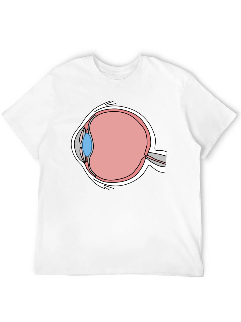 Eye Anatomy Graphic T-Shirt - Medical Humor Tee