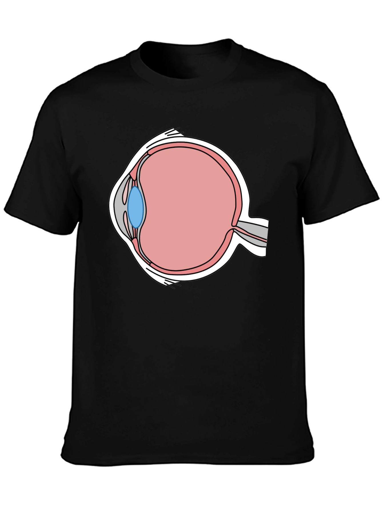 Eye Anatomy Graphic T-Shirt - Medical Humor Tee