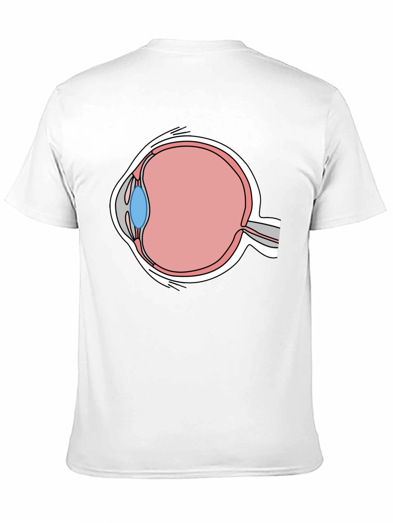 Eye Anatomy Graphic T-Shirt - Medical Humor Tee