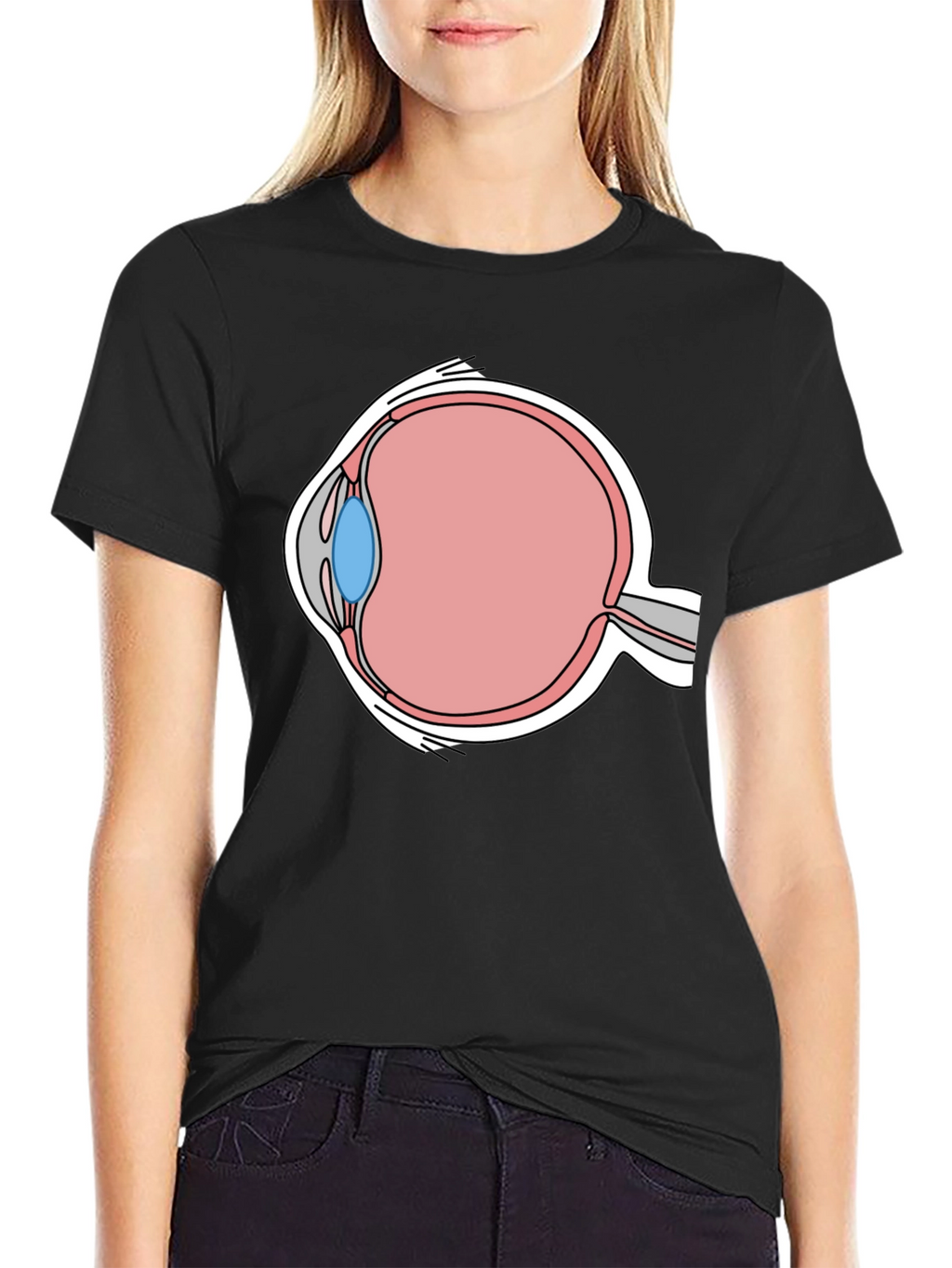 Eye Anatomy Graphic T-Shirt - Medical Humor Tee