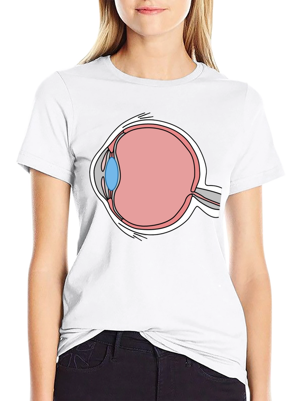 Eye Anatomy Graphic T-Shirt - Medical Humor Tee