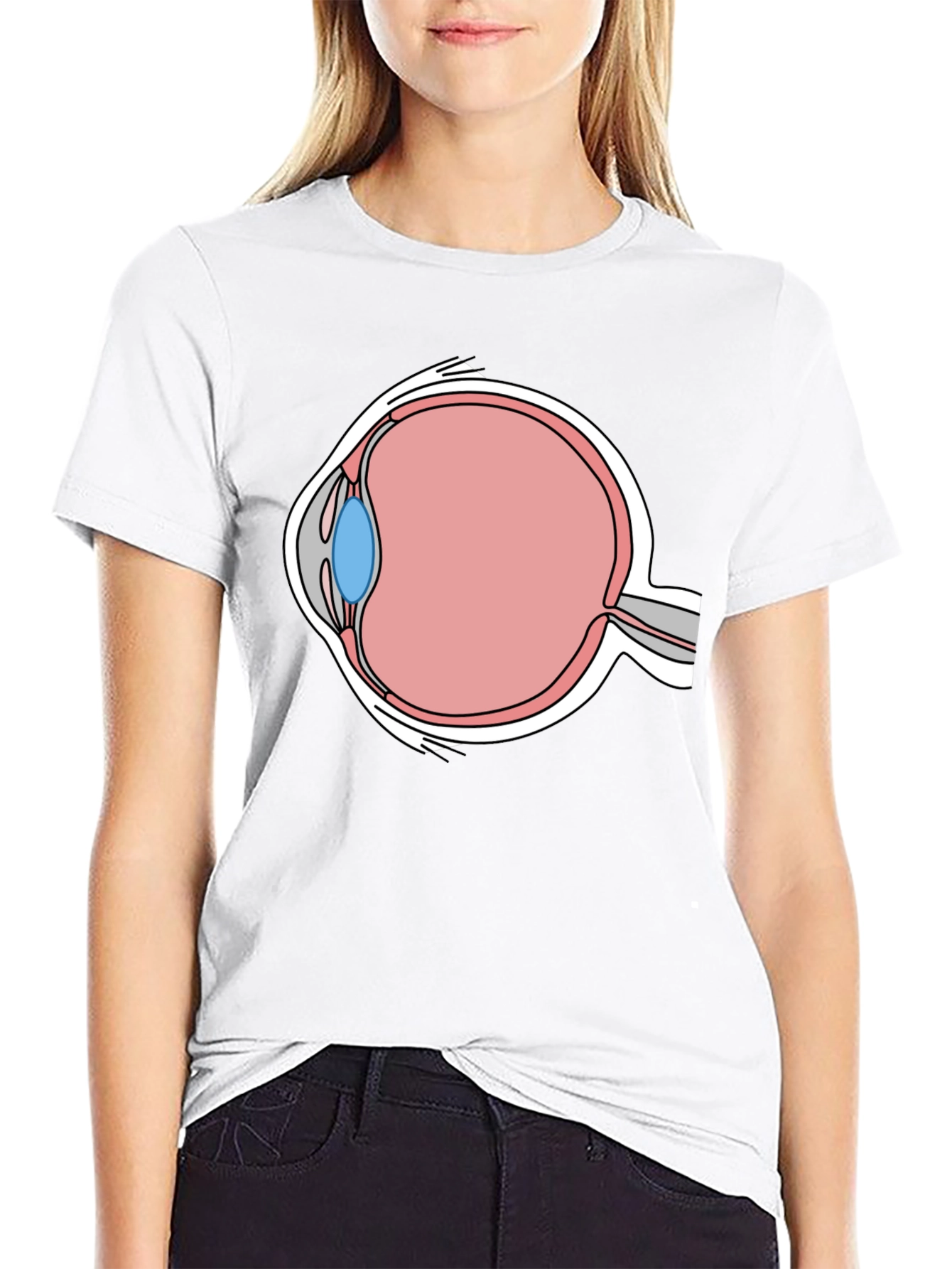 Eye Anatomy Graphic T-Shirt - Medical Humor Tee