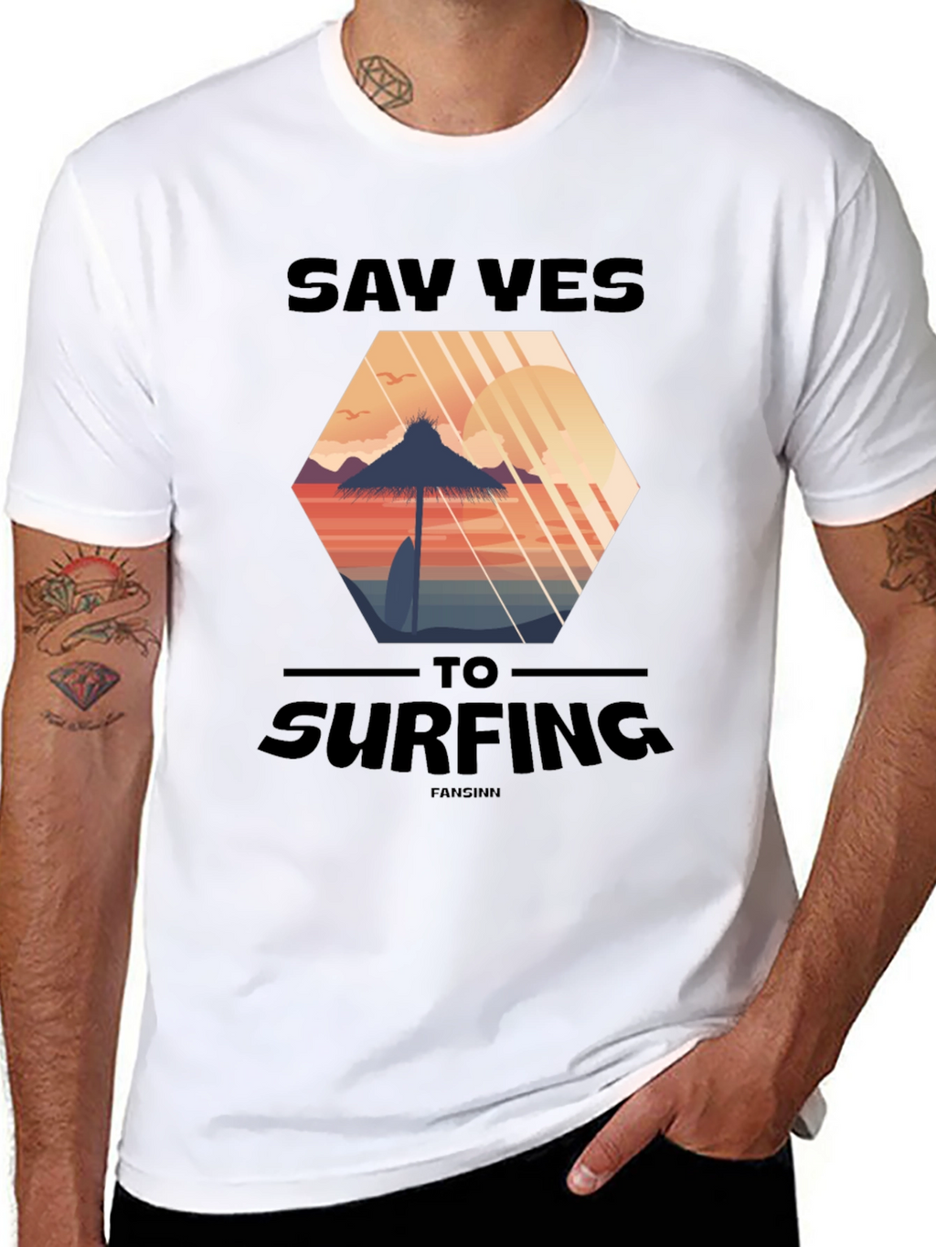 Say Yes to Surfing T-Shirt - Beach Vibes Tee