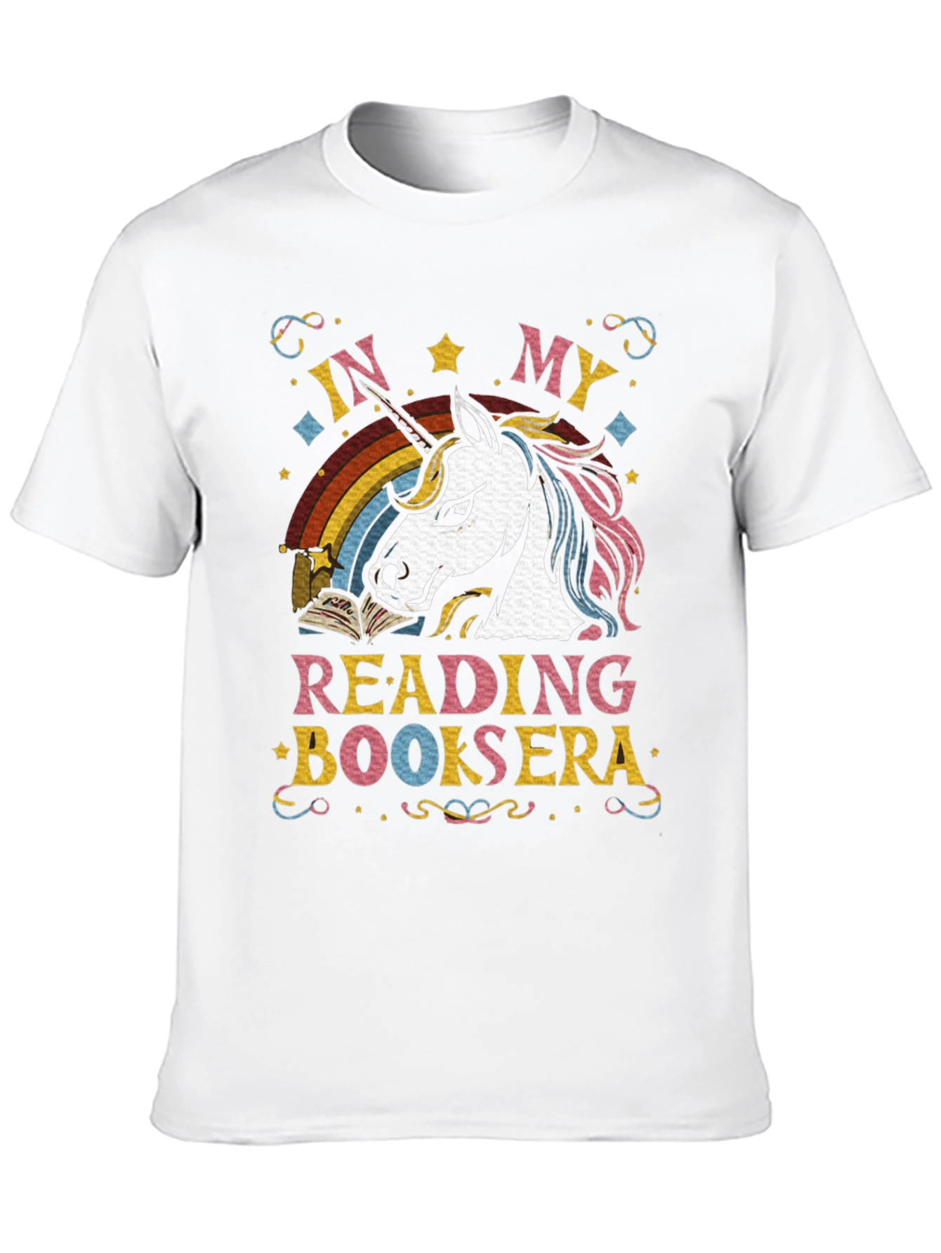 Unicorn Reading Book T-Shirt