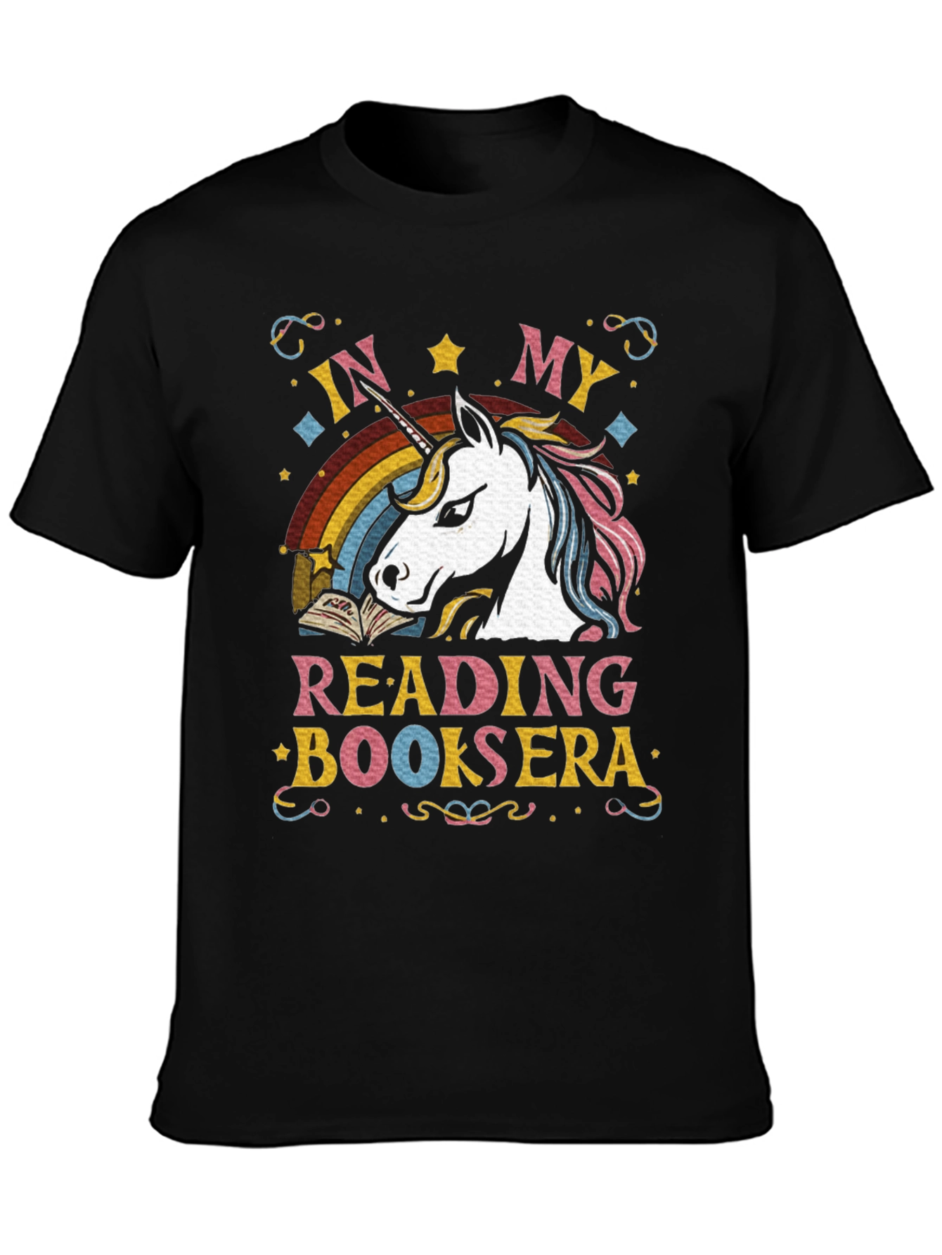 Unicorn Reading Book T-Shirt