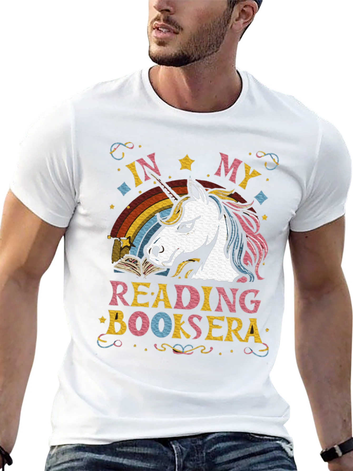 Unicorn Reading Book T-Shirt