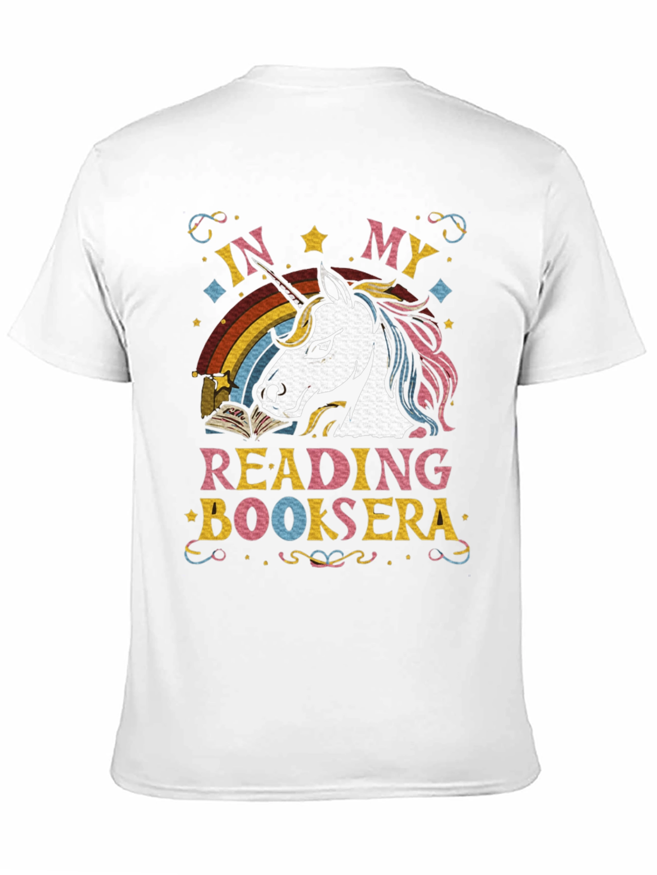 Unicorn Reading Book T-Shirt
