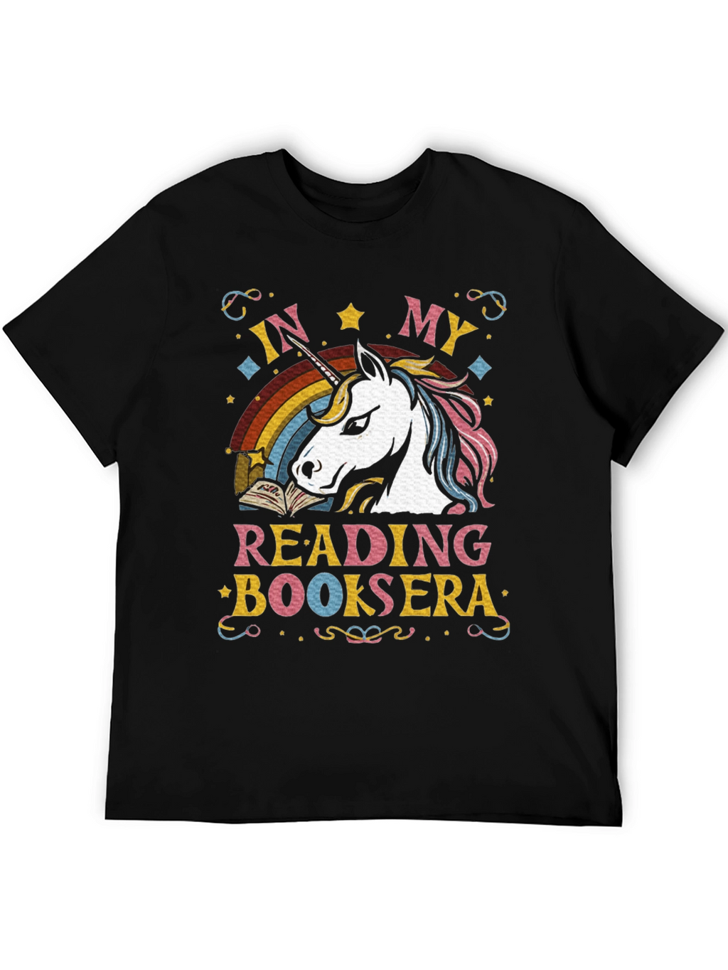 Unicorn Reading Book T-Shirt