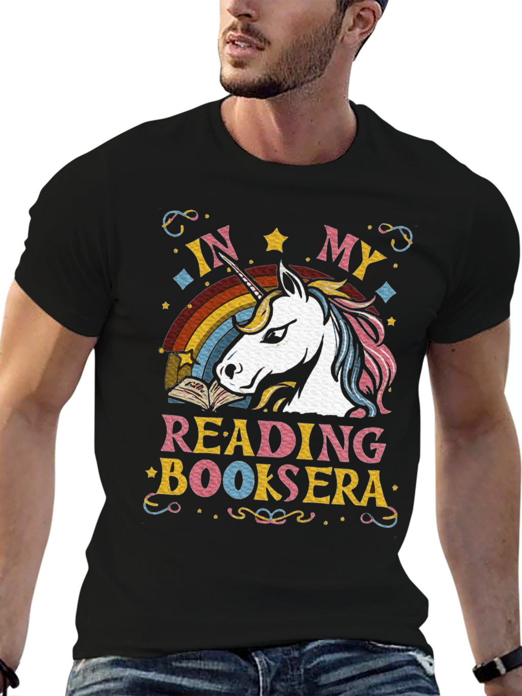 Unicorn Reading Book T-Shirt