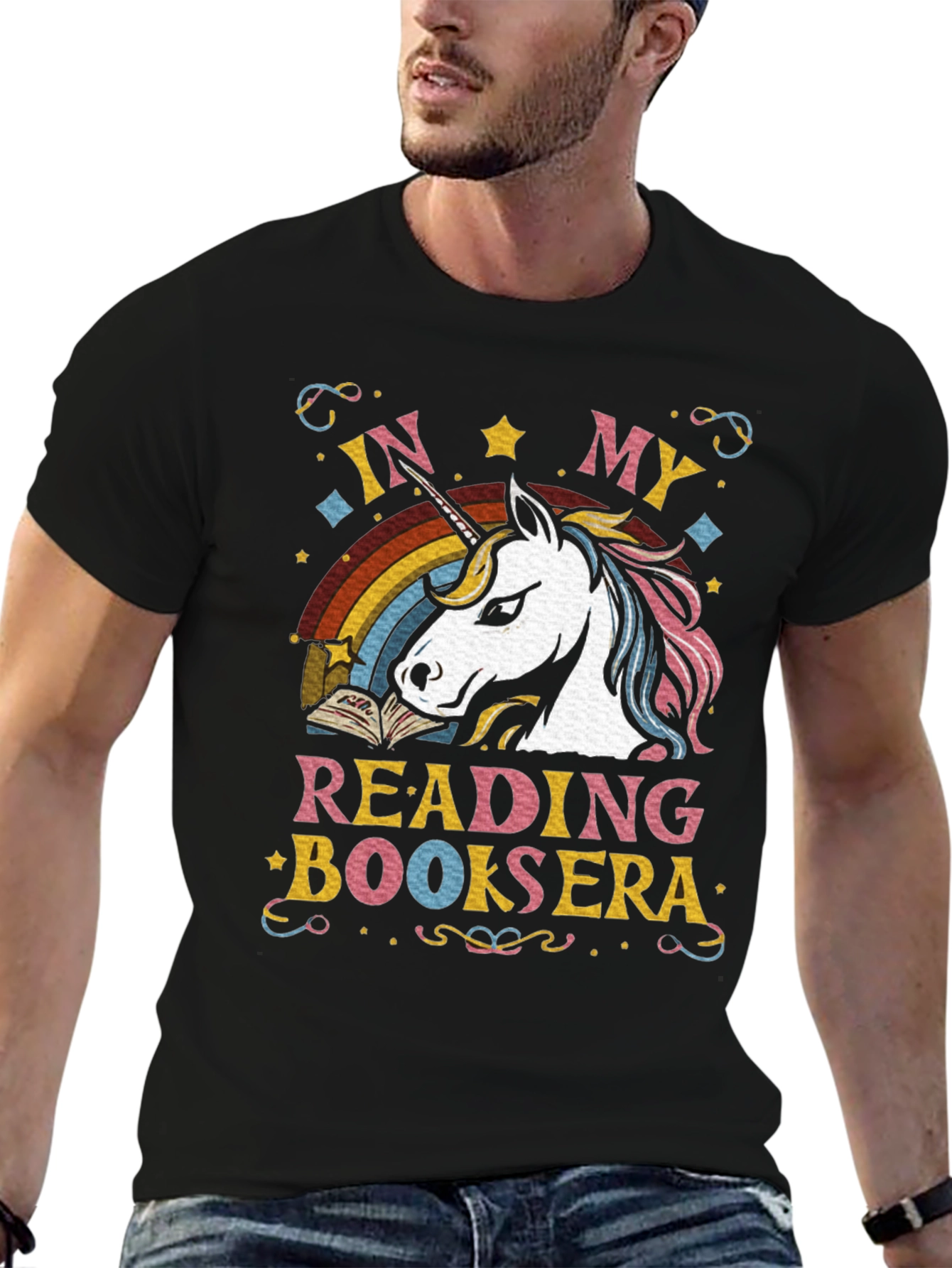Unicorn Reading Book T-Shirt