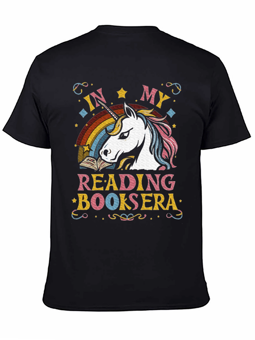 Unicorn Reading Book T-Shirt