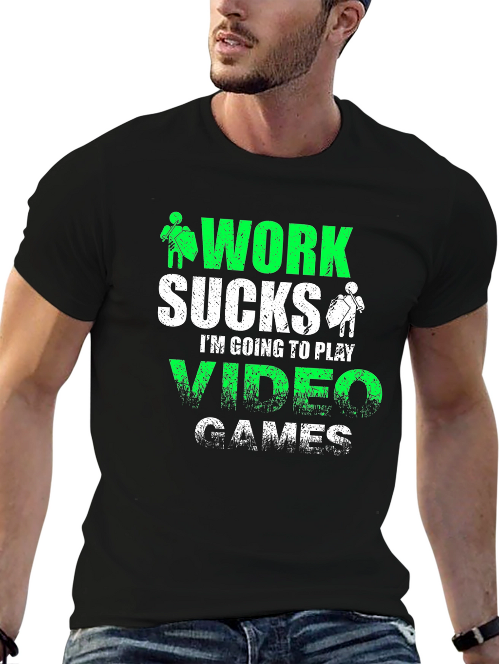 Work Sucks Video Games T-Shirt