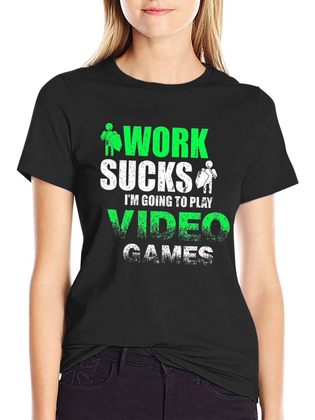 Work Sucks Video Games T-Shirt