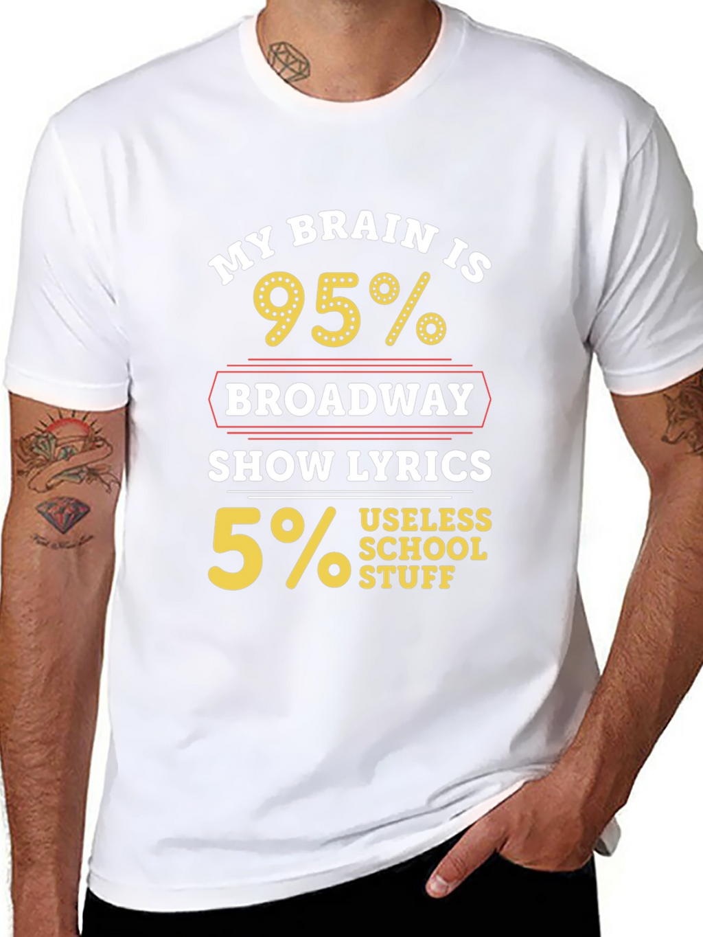 Broadway Lyrics T-Shirt - Humorous Musical Theater Tee