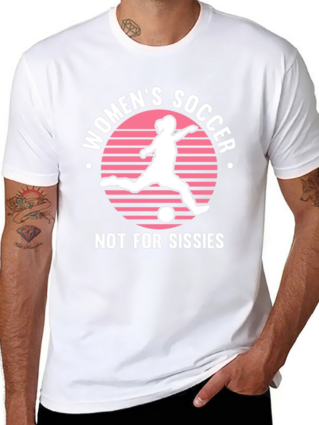 Womens Soccer Graphic Tee - Not For Sissies!