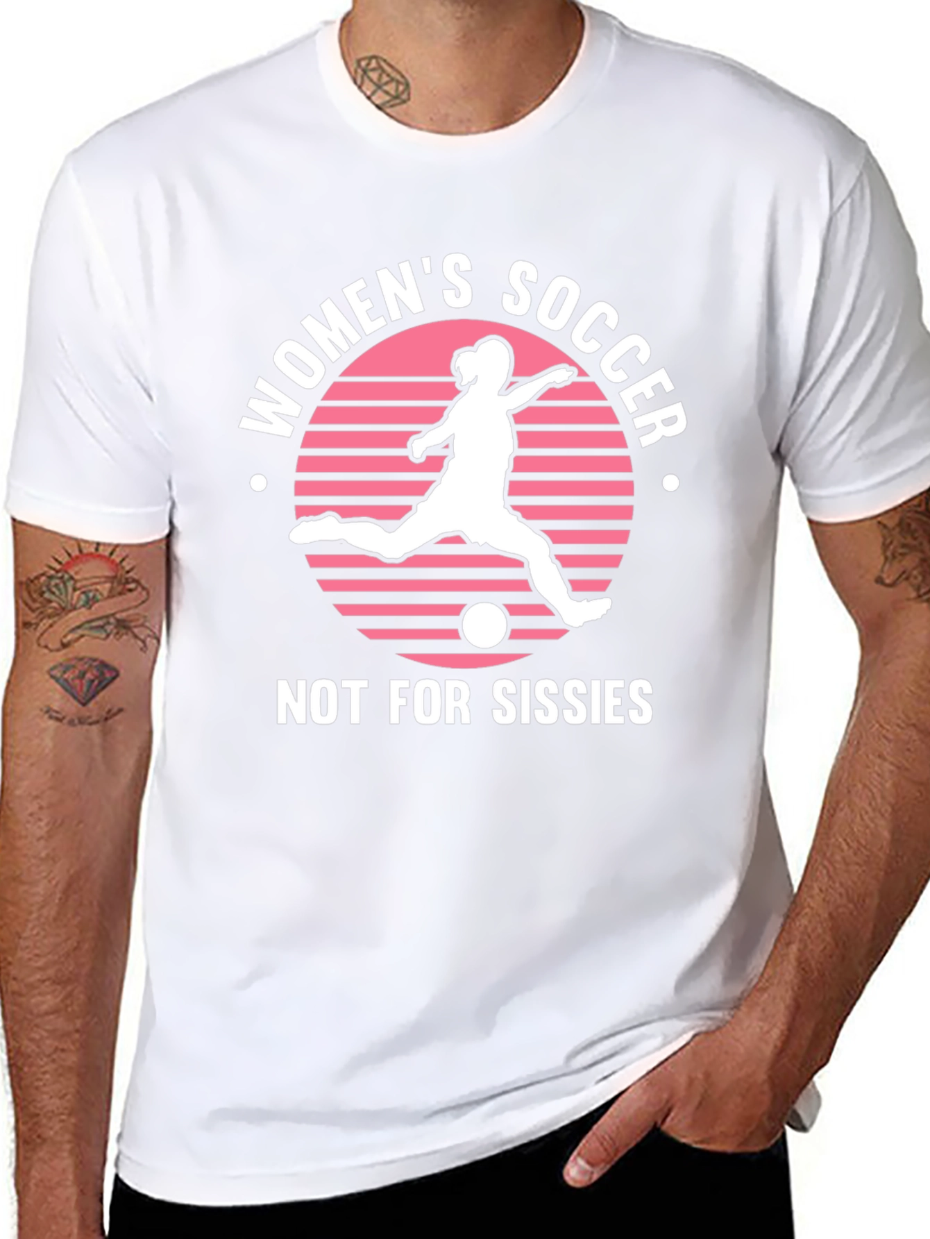 Womens Soccer Graphic Tee - Not For Sissies!