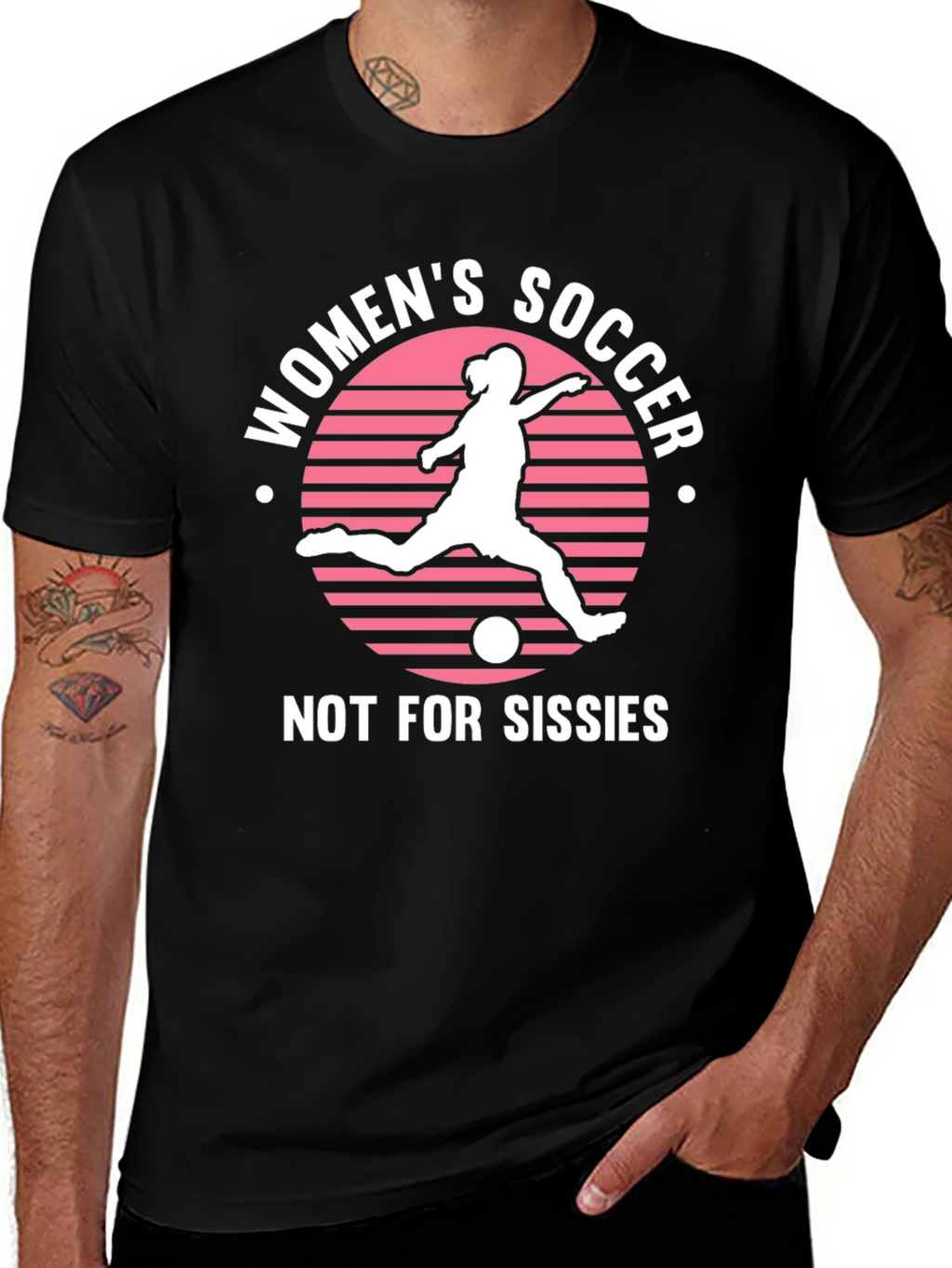 Womens Soccer Graphic Tee - Not For Sissies!