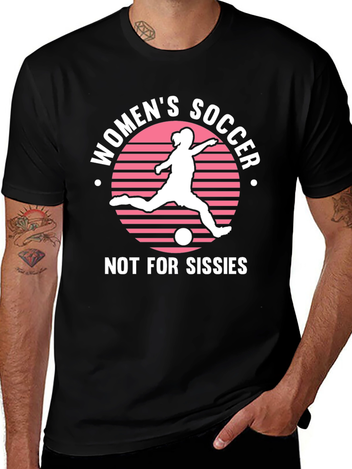 Womens Soccer Graphic Tee - Not For Sissies!