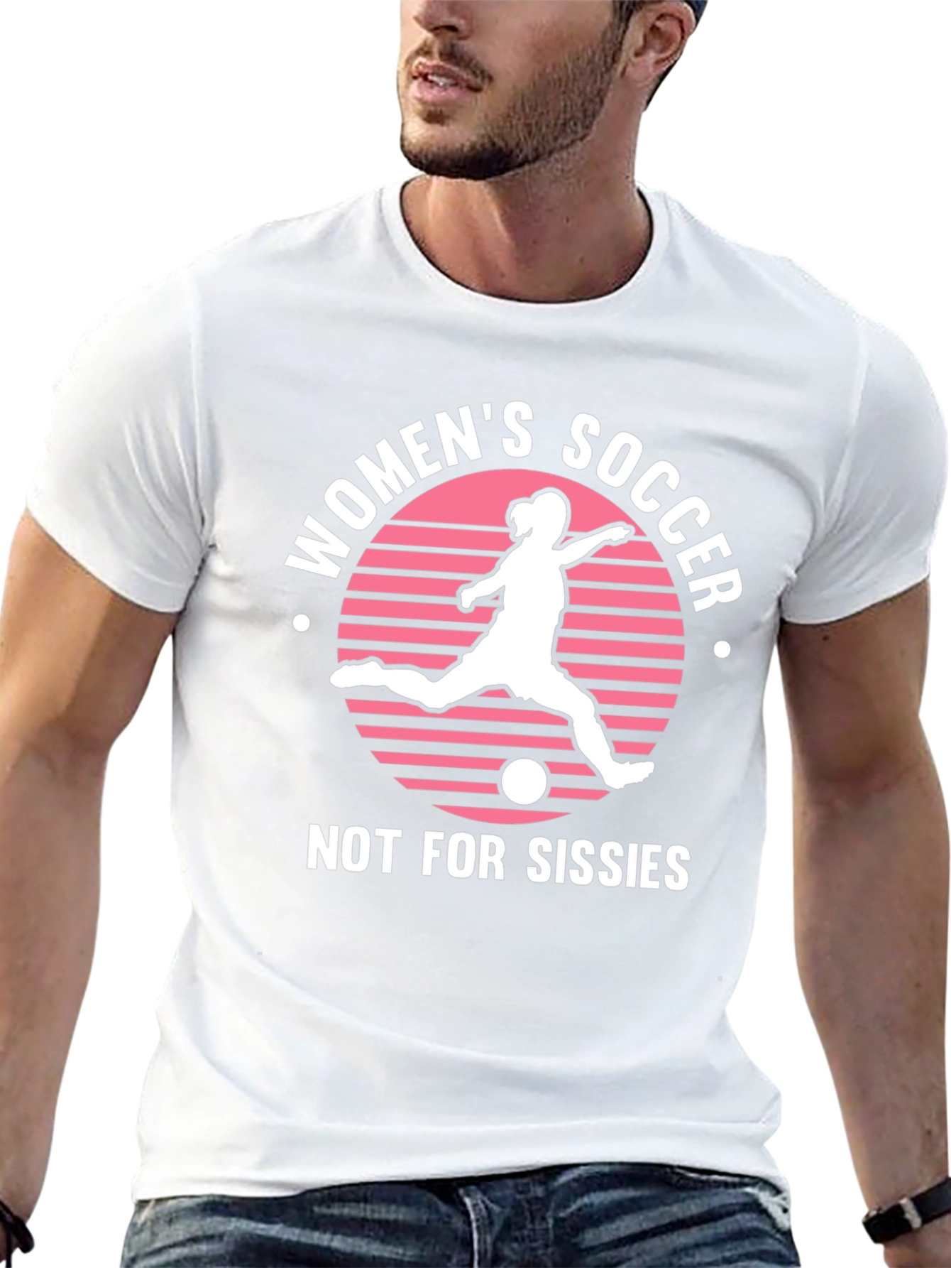 Womens Soccer Graphic Tee - Not For Sissies!