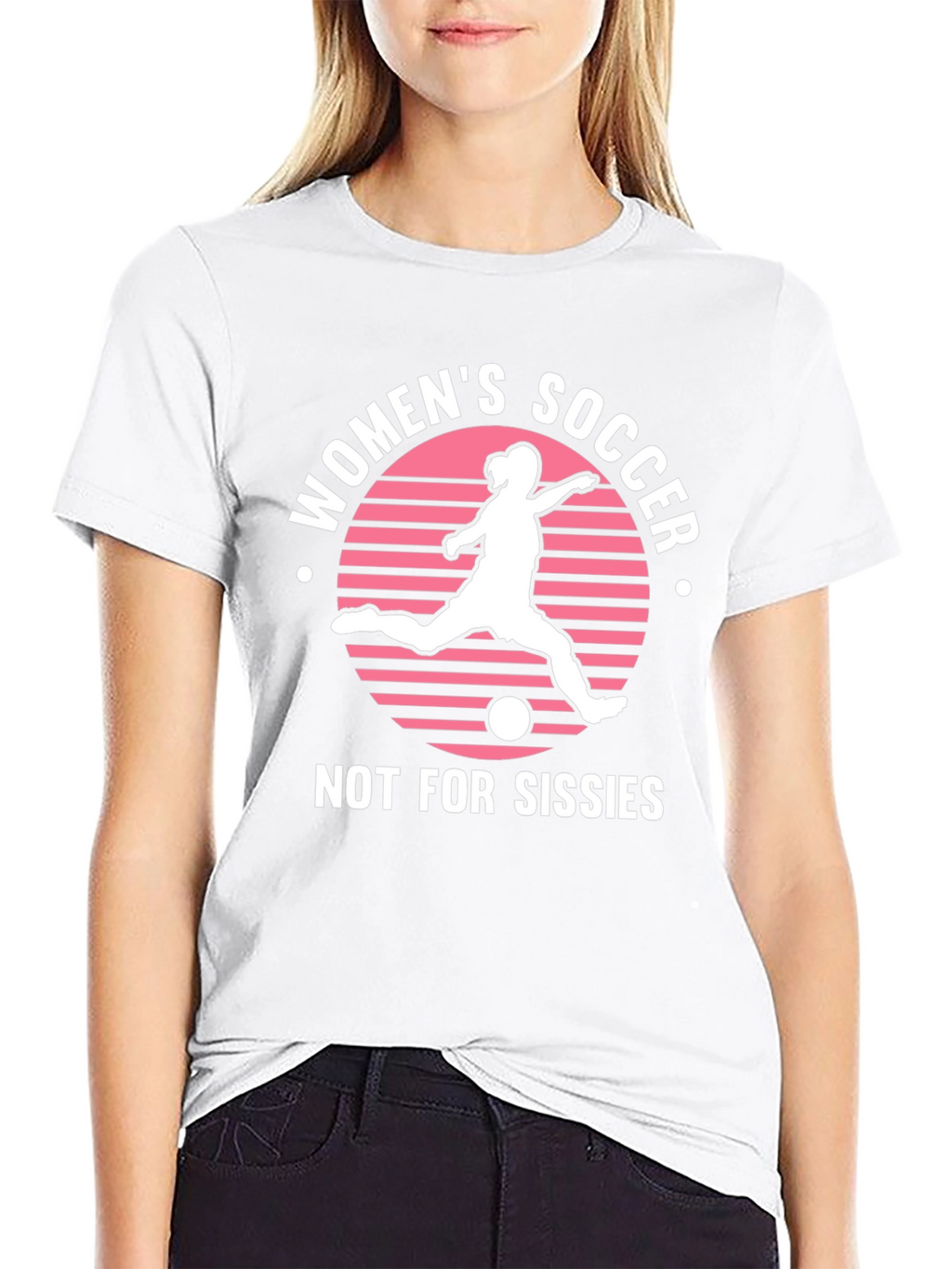 Womens Soccer Graphic Tee - Not For Sissies!