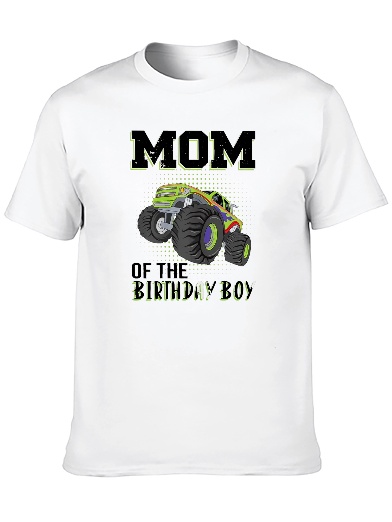 Mom of the Birthday Boy Monster Truck T-Shirt